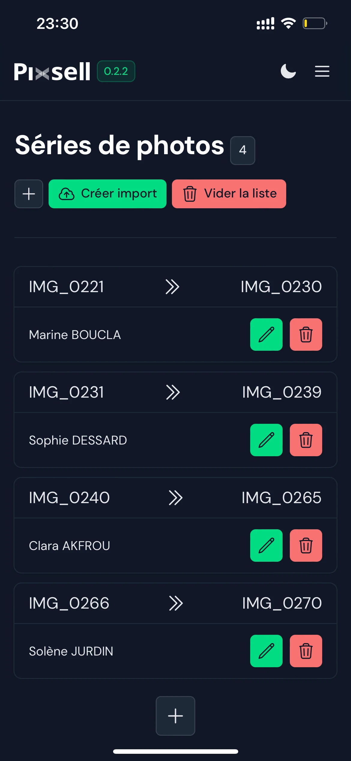Application Mobile Pixsell