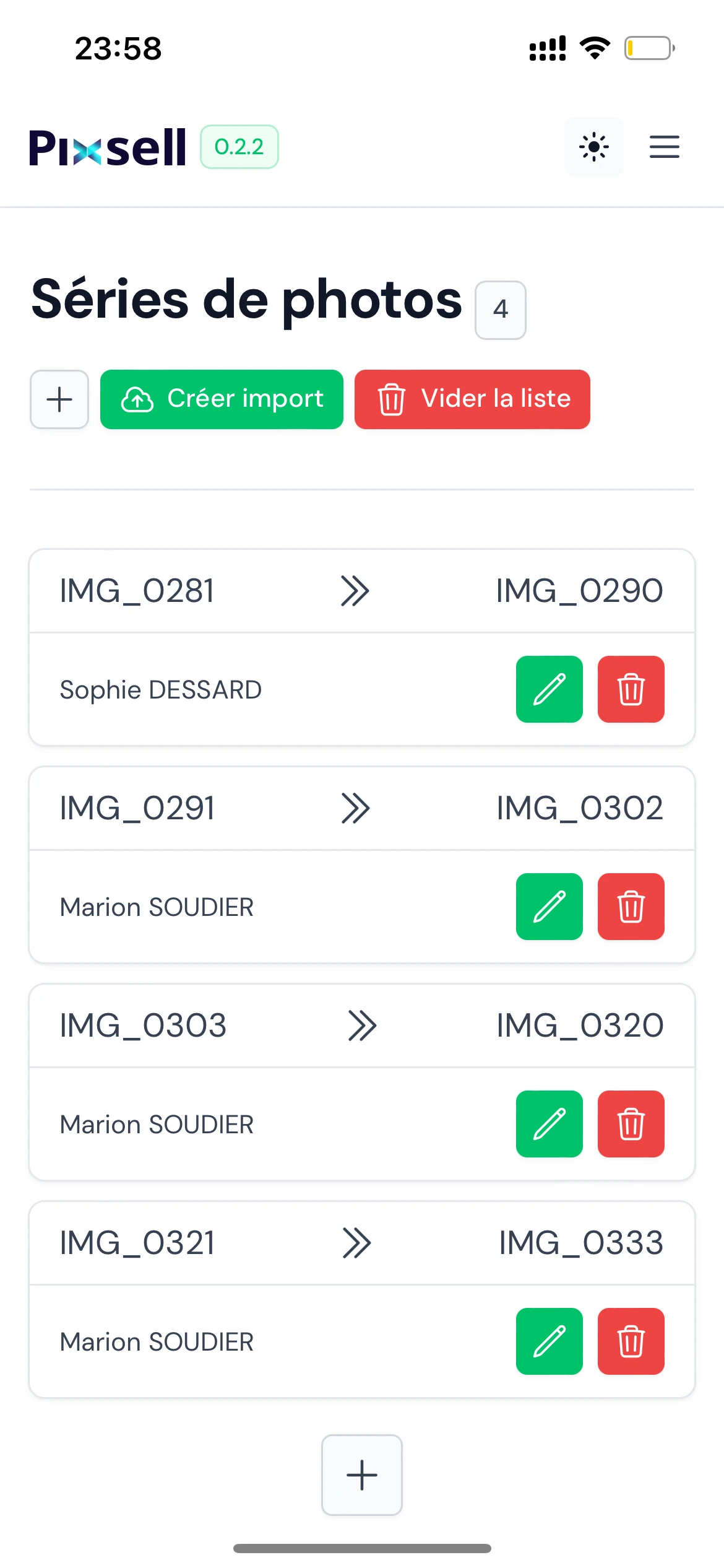 Application Mobile Pixsell